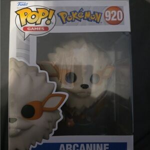 Funko Pop Arcanine Figure - White and Orange